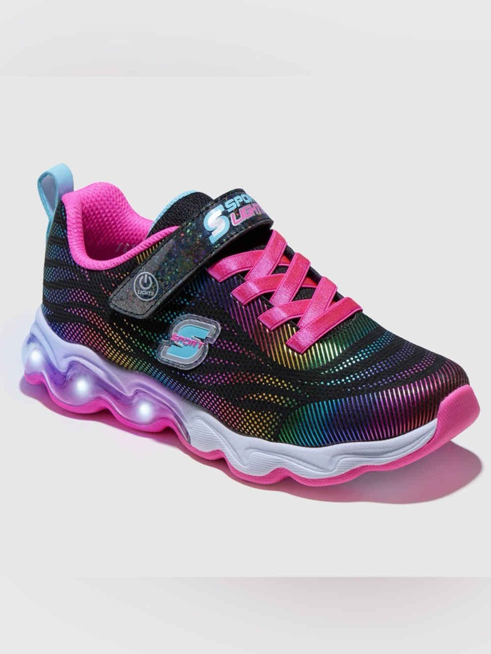 S Sport By Skechers Kids' Jazmin 2.0 Sneakers Light Up, Size 5